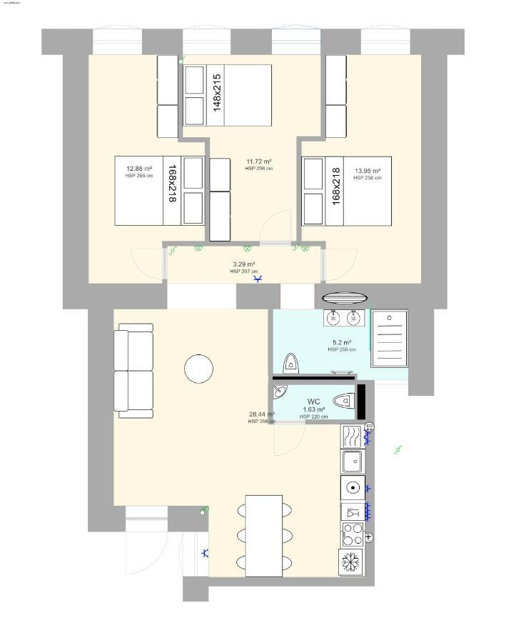 Tilia Luxury Apartment - 3 Bedrooms With Ac Будапешт Екстер'єр фото